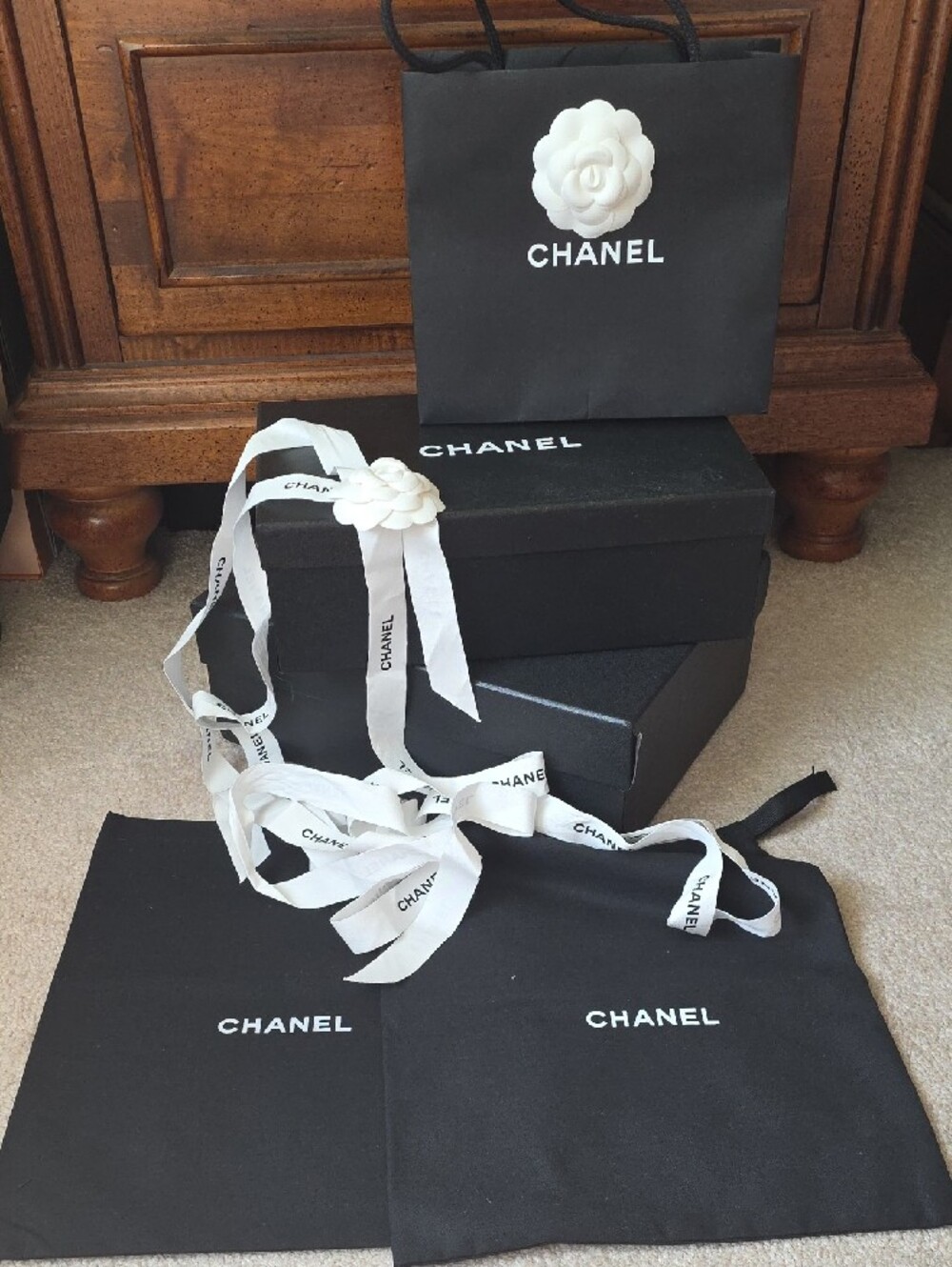 Chanel Boxes, Ribbons, Bag, Dustbags - Picture 2 of 7